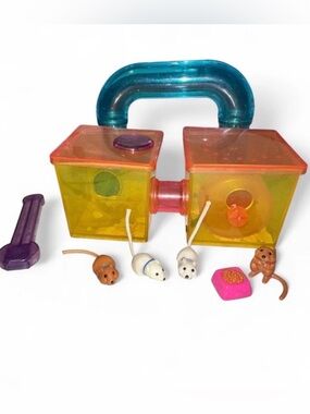 vintage Littlest Pet Shop Jogging Gerbils playset with Gerbitrail Kenner 1992